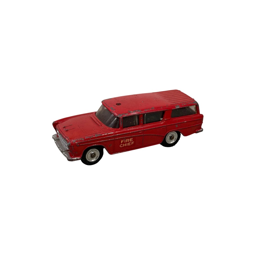 Vintage Dinky Toys Nash Rambler Fire Chief Red Diecast Car Meccano England 173